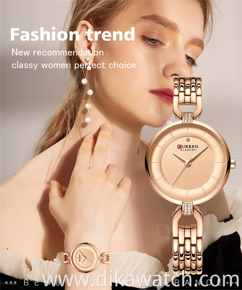 Curren 9052 New Watch Women Wristwatch Stainless Steel Clock Ladies Wristwatches Top Brand Luxury Watches Female Clock Relogio